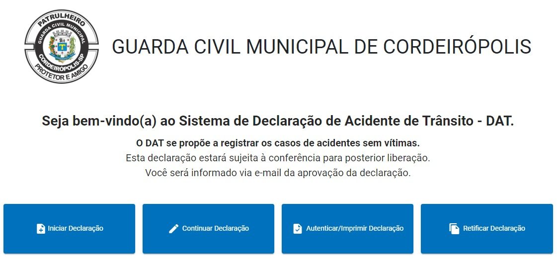 GCM terá sistema online para registro de acidente de trânsito