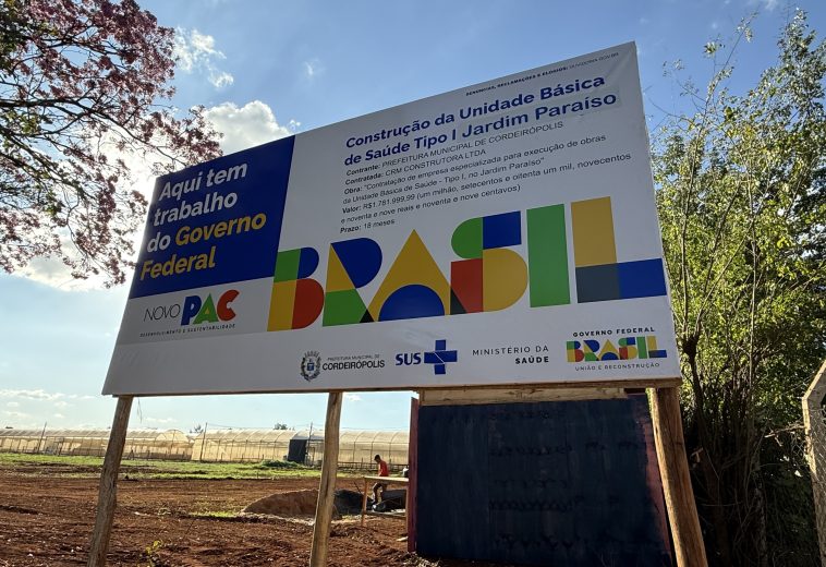 Solicitada em 2023, obra da nova UBS da Vila Paraíso começa com recursos do Governo Federal
