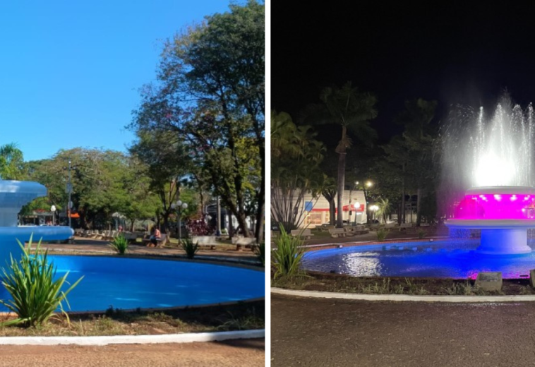 Passeio rápido e cheio de charme em Araras: a fonte luminosa da Praça Barão
