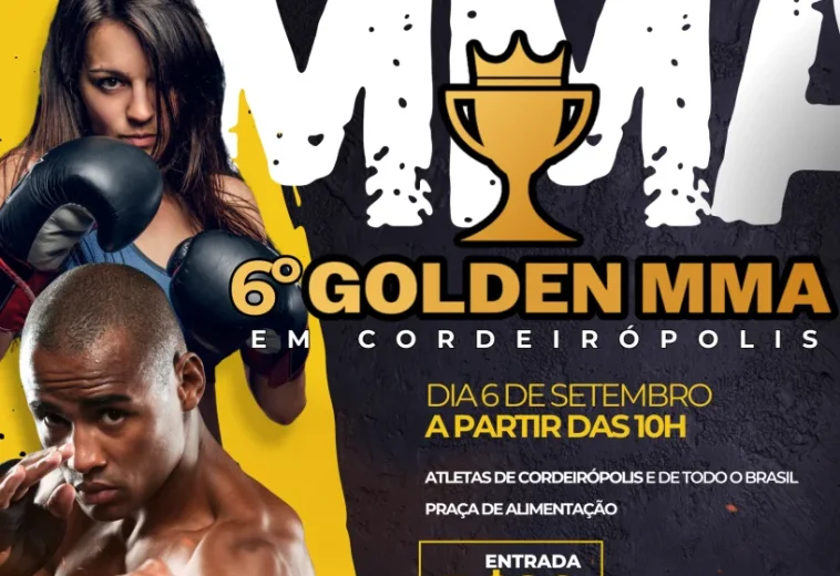 6º Golden MMA chega a Cordeirópolis e reúne atletas de todo o Brasil