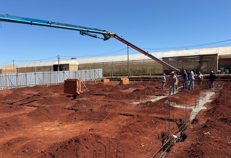 Obras da nova UBS da Vila Paraíso iniciam com concretagem da fundação