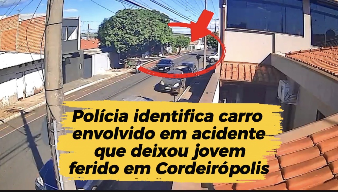 Polícia identifica carro envolvido em acidente que deixou jovem ferido em Cordeirópolis